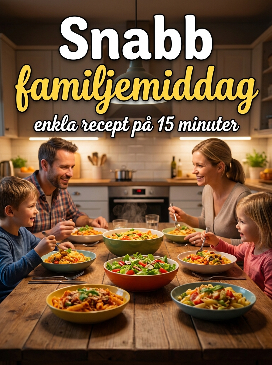 Snabb familjemiddag – enkla recept på 15 minuter